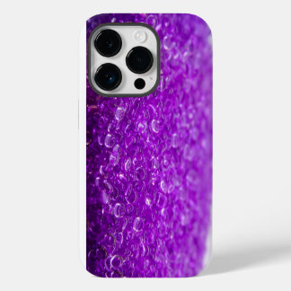 Purple glitter crystals iPhone 14 pro case