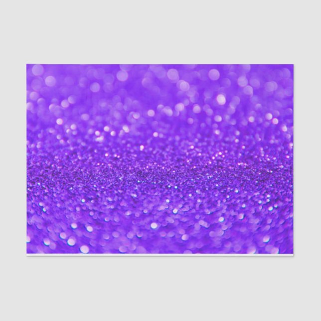 Purple Glitter Design  Tissue Paper (Front)
