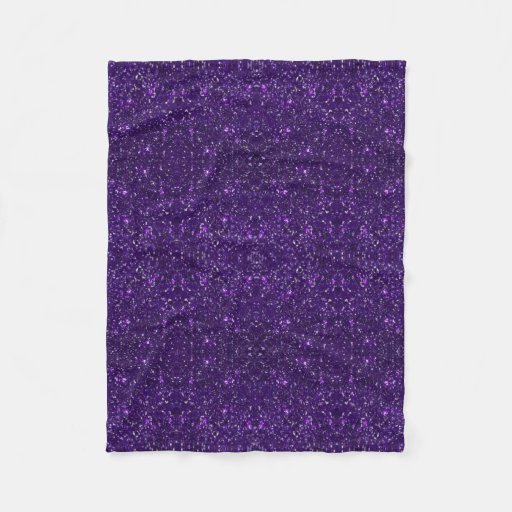 Image of Purple Glitter Fleece Blanket