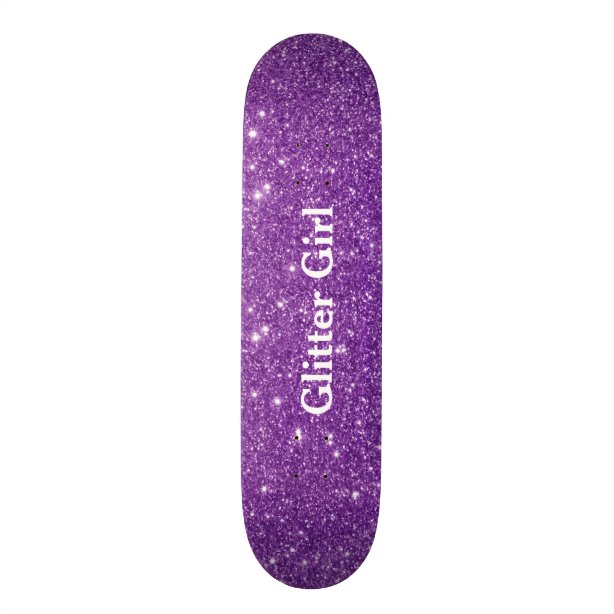 Purple Glitter Skateboards & Outdoor Gear Zazzle UK