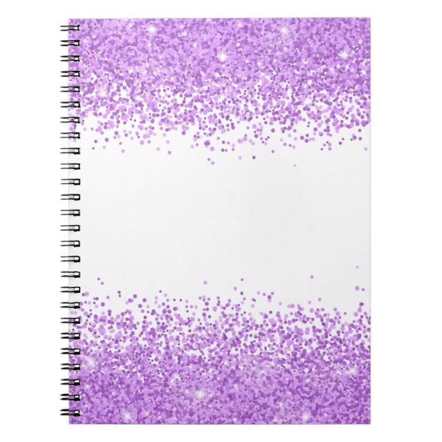 Purple Glitter  iPad Air Cover Notebook (Front)