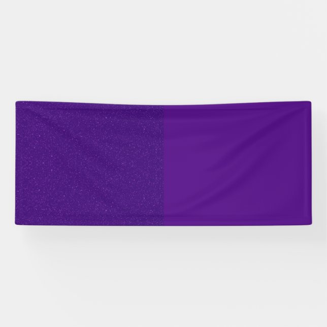Purple Glitter Left Accent Banner – Customisable (Horizontal)