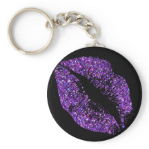Purple Glitter Lips