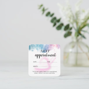 Purple Glitter Luxury Drip Salon  Appointment Card