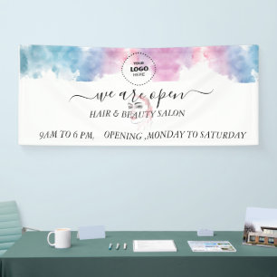 Purple Glitter Luxury Drip Salon Banner