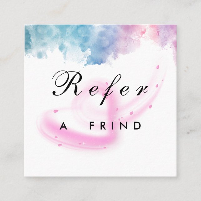 Purple Glitter Luxury Drip Salon Discount Card (Front)