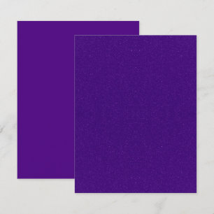 Purple Glitter & Matte Flat Note Cards – Customise