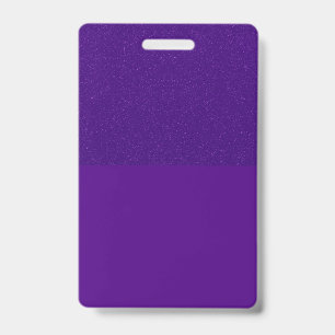 Purple Glitter Noise Custom Badge ID Badge
