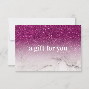 Purple Glitter Ombre Marble Salon Makeup Boutique