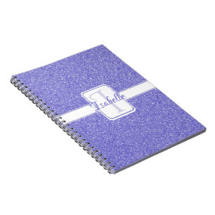 Purple Glitter Personalised Notebook
