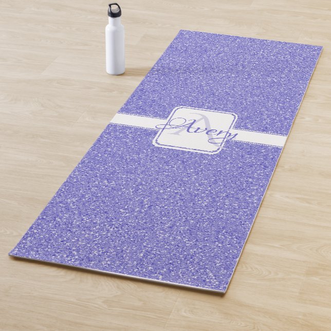 Purple Glitter Personalised Yoga Mat (In Situ)