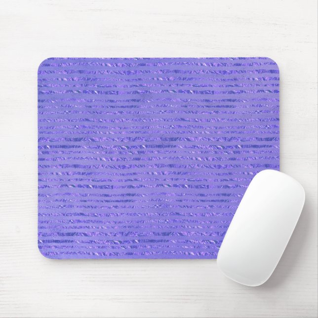 Purple Glitter Ribbon Mouse Mat (With Mouse)