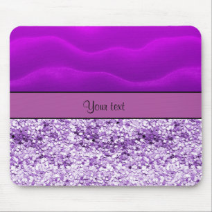 Purple Glitter & Sand Mouse Mat
