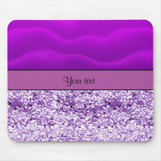 Purple Glitter & Sand Mouse Mat (Front)