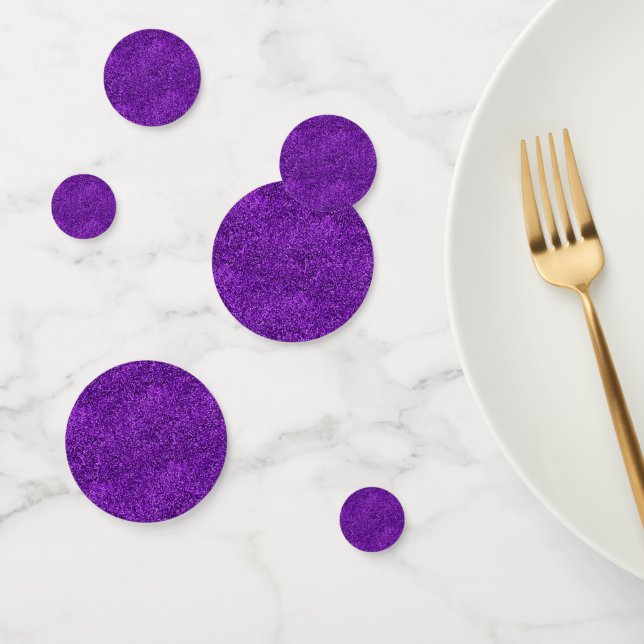 Purple Glitter Sequins Confetti (Group)