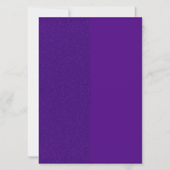 Purple Glitter Side Panel Invitation – Customise (Front)