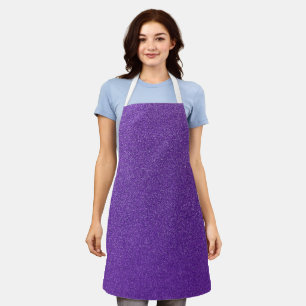 Purple Glitter, Sparkle, Glitter Background Apron
