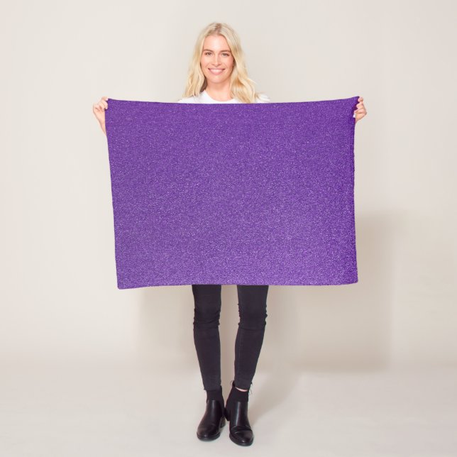 Purple Glitter, Sparkle, Glitter Background Fleece Blanket (In Situ)
