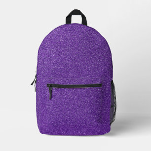 Purple Glitter, Sparkle, Glitter Background Printed Backpack