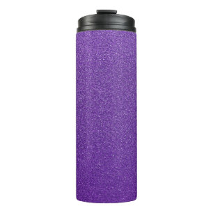 Purple Glitter, Sparkle, Glitter Background Thermal Tumbler