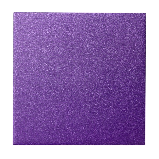 Purple Glitter, Sparkle, Glitter Background Tile (Front)