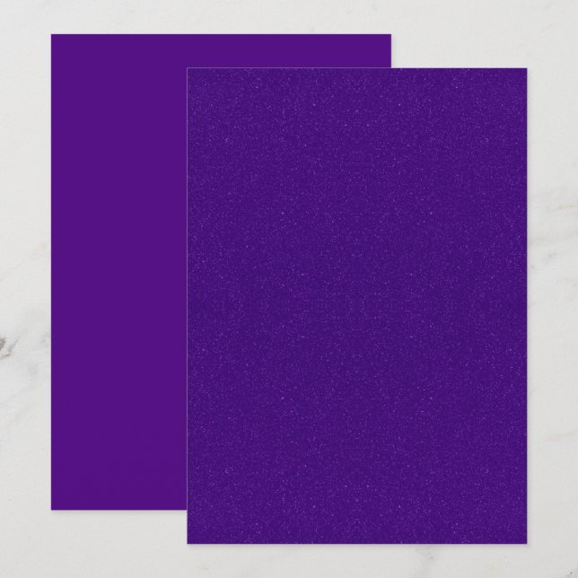 Purple Glitter Texture Invitation – Customisable (Front/Back)