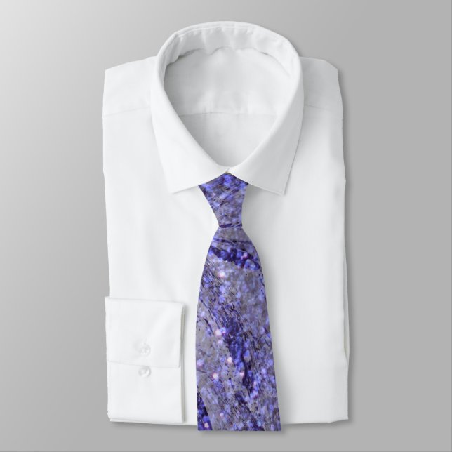 Purple Glitter Tie (Tied)