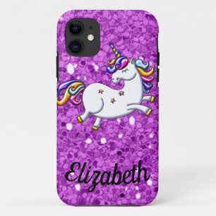 Purple Glitter Unicorn Case-Mate iPhone 5 Case
