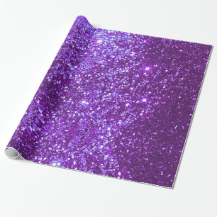 Purple  Glitter  Wrapping Paper
