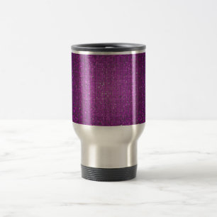 Purple Glitz 15 oz. Stainless steel Travel Mug Cup