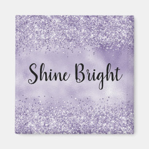 Purple Glitzy Glitter            Magnet
