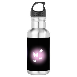 ✨ Purple Glow & Butterflies 18oz 532 Ml Water Bottle