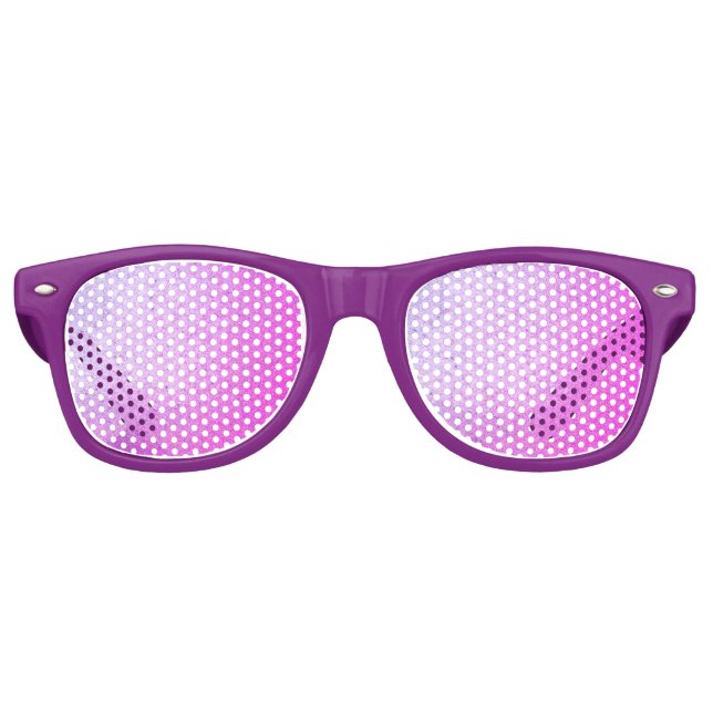 Purple Glow  Retro Sunglasses (Front)