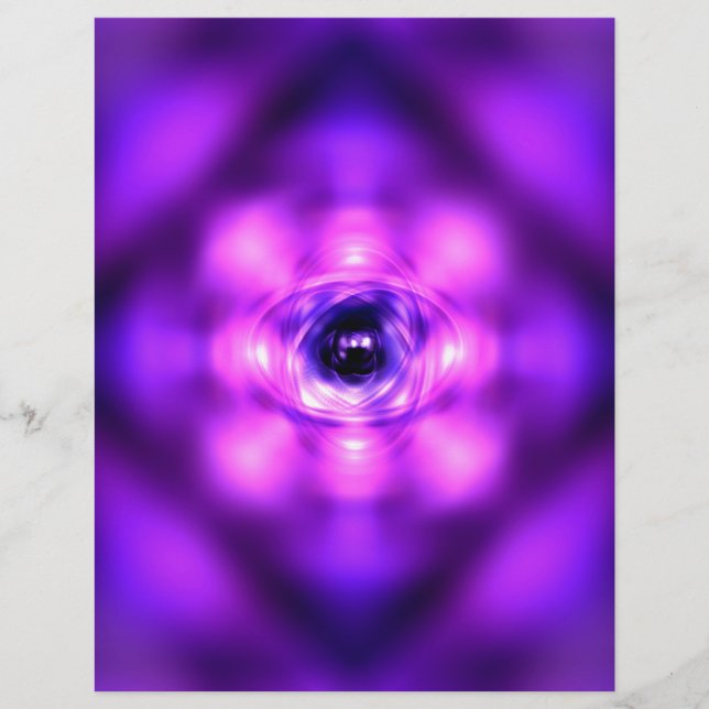 Purple glowing atom (Front)