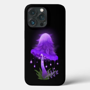 Purple Glowing Mushroom Phone Case