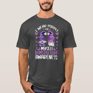 Purple Gnome Awareness Facial Palsy And Ramsay T-Shirt