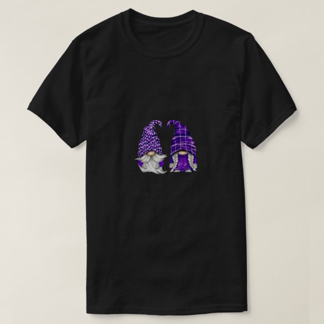 Purple Gnome Spring Aesthetic For Women And Summer T-Shirt (Design Front)