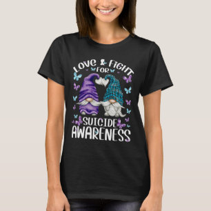 Purple Gnome With Cute Butterfly Pattern Suicide A T-Shirt