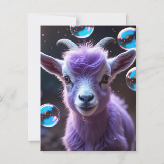 Purple Goat Postcard