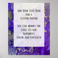 Purple & Gold Abstract Alcohol Ink Fluid Art DIY