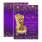 Purple Gold African American Prince Baby Shower