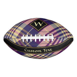 Purple, Gold and Blue Tartan American Football