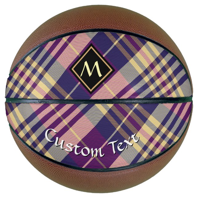 Purple, Gold and Blue Tartan Basketball (Front)