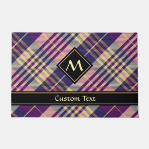 Purple, Gold and Blue Tartan Doormat