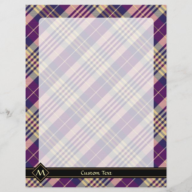 Purple, Gold and Blue Tartan Flyer (Front)