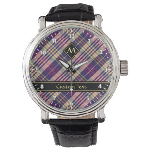 Purple, Gold and Blue Tartan Watch