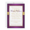 Purple, Gold, and White 100th Birthday Invitation