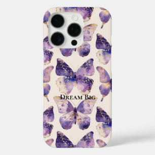 Purple Gold Butterflies  iPhone 16 Pro Case