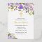 Purple Gold Butterfly Floral Girl Baptism