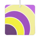 Purple & Gold Circles Car Air Freshner